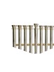 Menorah extra large moderne en argent sterling, menorahs modernes de Hanoukka