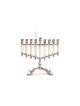 Royal Menorah with White Onyx Stone , Tu B'Av Gifts , Israeli Judaica