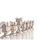 Royal Menorah with White Onyx Stone , Tu B'Av Gifts , Israeli Judaica