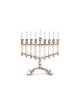 Royal Menorah with White Onyx Stone , Tu B'Av Gifts , Israeli Judaica