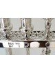 Menorah en filigrane avec pierres d'améthyste et bénédiction, cadeaux de Hanoukka, est