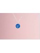 External Modern Rounded Gold Necklace , Tu B'Av Gifts , Israeli Judaic