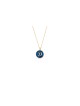 Collier en or arrondi moderne externe, cadeaux Tu B'Av, judaïque israélien