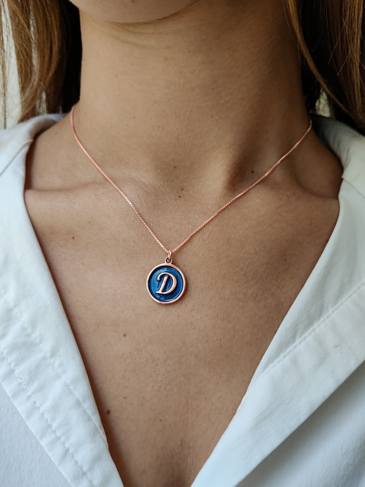 Collier en or arrondi moderne externe, cadeaux Tu B'Av, judaïque israélien