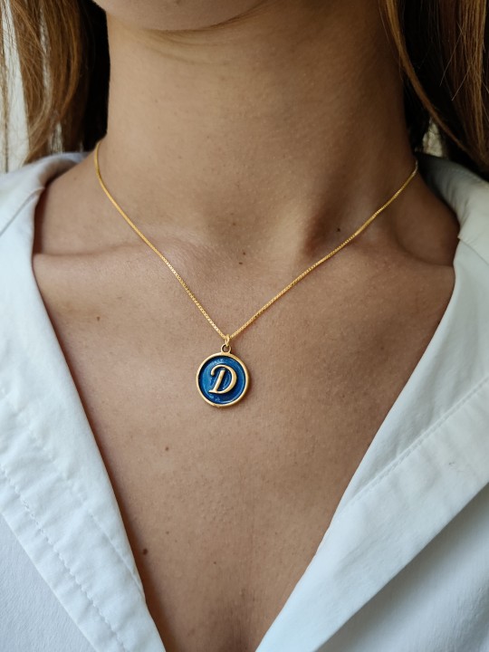 Collier en or arrondi moderne externe, cadeaux Tu B'Av, judaïque israélien