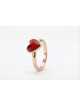 Bague en or 14 carats avec cœur émaillé, cadeaux Tu B'Av, Judaica israélienne