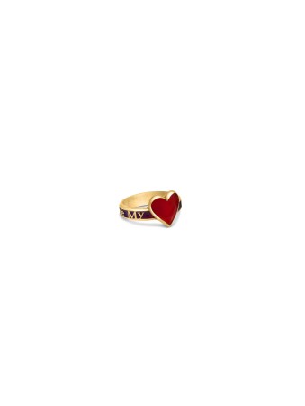 Bague coeur d'amour charmante en or 14 carats, cadeaux Tu B'Av, Judaica israélienne