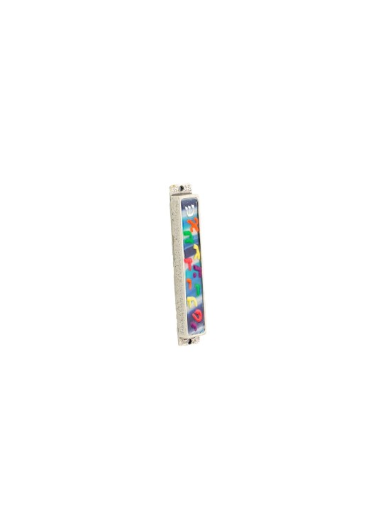 Alphabet mezuzah case , Extra Large Mezuzah , Israeli Judaica