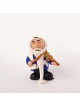 Poupée rabbin en argile polymère avec violon, cadeaux Tu B'Av, Judaica israélienne
