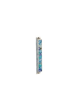 Colourful Mezuzah Blue flowers Houswarming gift , Children's Mezuzahs