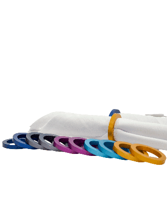 Anneaux colorés de porte-serviettes en aluminium, cadeaux de Pâque, Judaï israélien