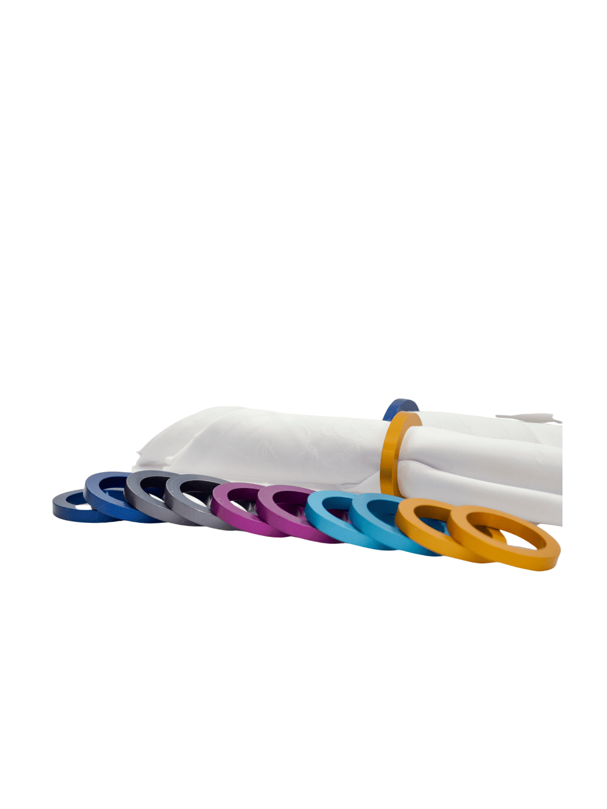 Anneaux colorés de porte-serviettes en aluminium, cadeaux de Pâque, Judaï israélien