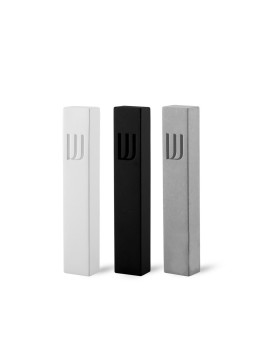 Unique Modern Judaica - Ciment Mezuzah Case , Grandes Mezuzahs , Israélien