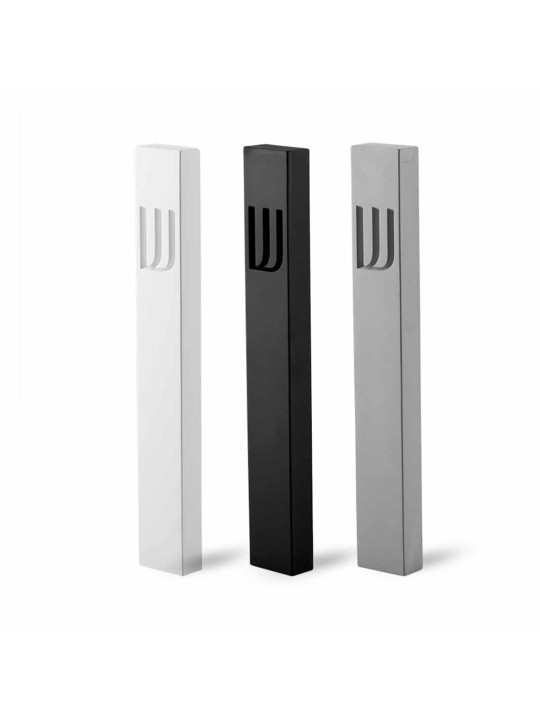 Unique Modern Judaica - Cement Mezuzah Case , Large Mezuzahs , Israeli