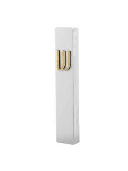 Minimalist Modern Concrete Mezuzah Case , Tu B'Av Gifts , Israeli Juda