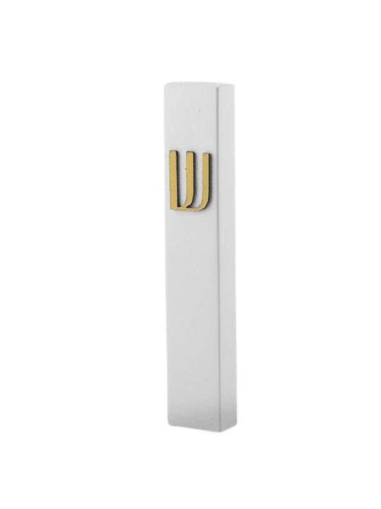 Minimalist Modern Concrete Mezuzah Case , Tu B'Av Gifts , Israeli Juda