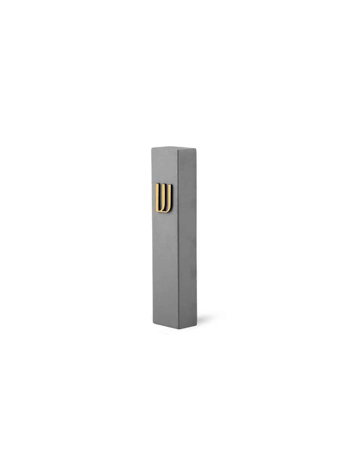 Minimalist Modern Concrete Mezuzah Case , Tu B'Av Gifts , Israeli Juda