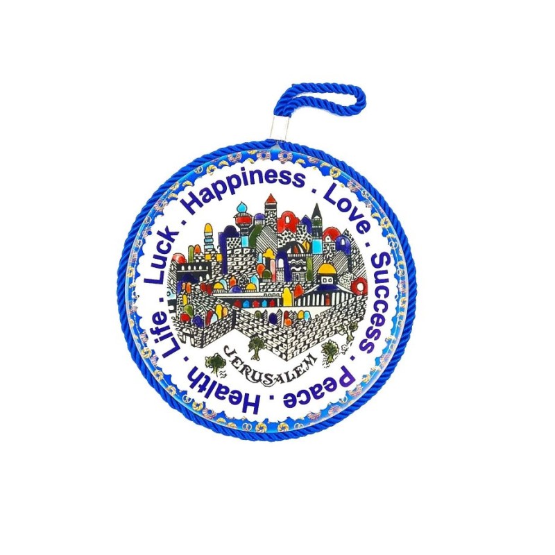 Ceramic Wall Plaque Armenian Jerusalem Images Engl... | Misc Blessings