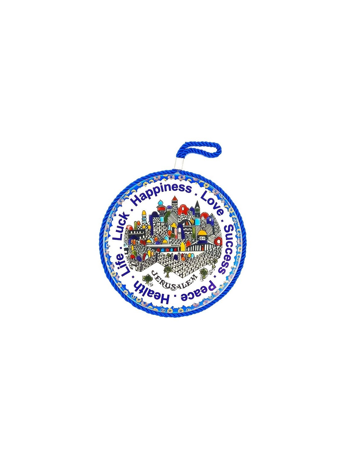 Ceramic Wall Plaque Armenian Jerusalem Images Engl... | Misc Blessings