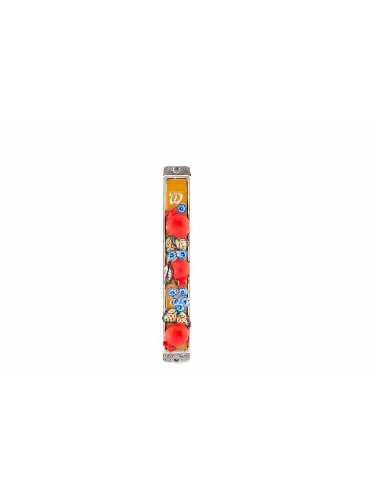 Grande grenade colorée de Mezuzah, extra grande Mezuzah, Ju israélien