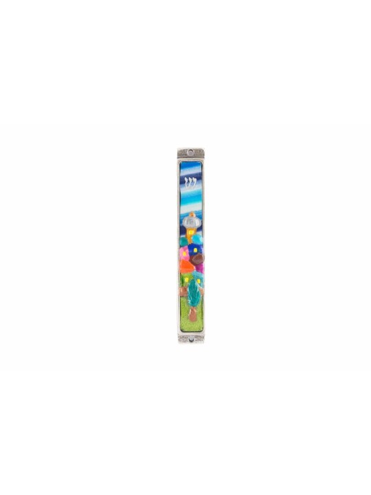 View Town Mezuzah , Extra Large Mezuzah , Israeli Judaica