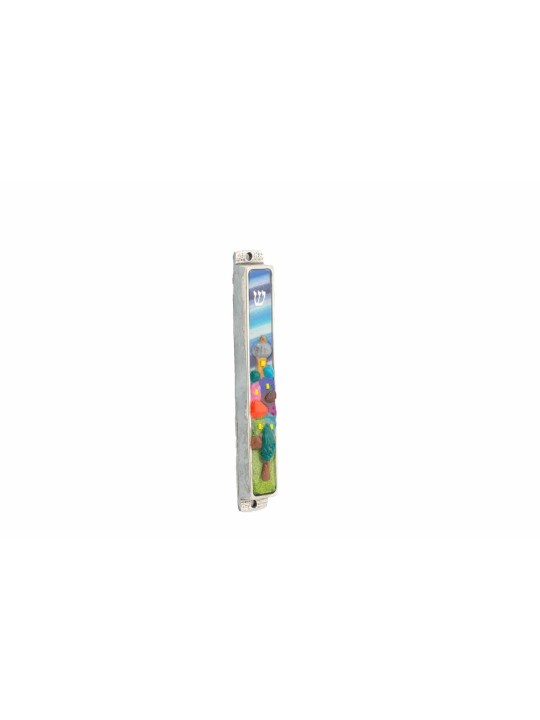View Town Mezuzah , Extra Large Mezuzah , Israeli Judaica