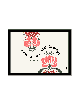 Retro Style Floral Cheering Up Print - "Think Good , Daniella Sitbon ,