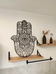 Hamsa Wall Hanging with Evil Eye From Metal - Cust , Hamsa Wall Art ,