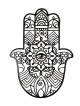 Hamsa Wall Hanging with Evil Eye From Metal - Cust , Hamsa Wall Art ,