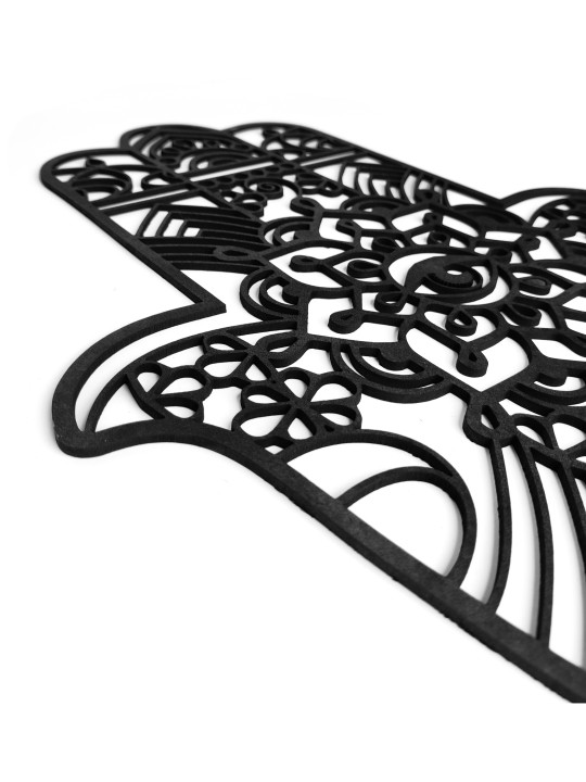 Hamsa Tenture murale avec mauvais œil en métal - Cust , Hamsa Wall Art ,