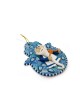 Turquoise Hamsa Wall Hanging Mobile , Yigal Natani , Israeli Judaica