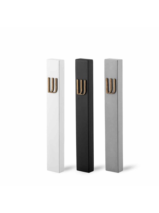 Étui Mezuzah en béton minimaliste moderne, grandes Mezuzahs, Jud israélien