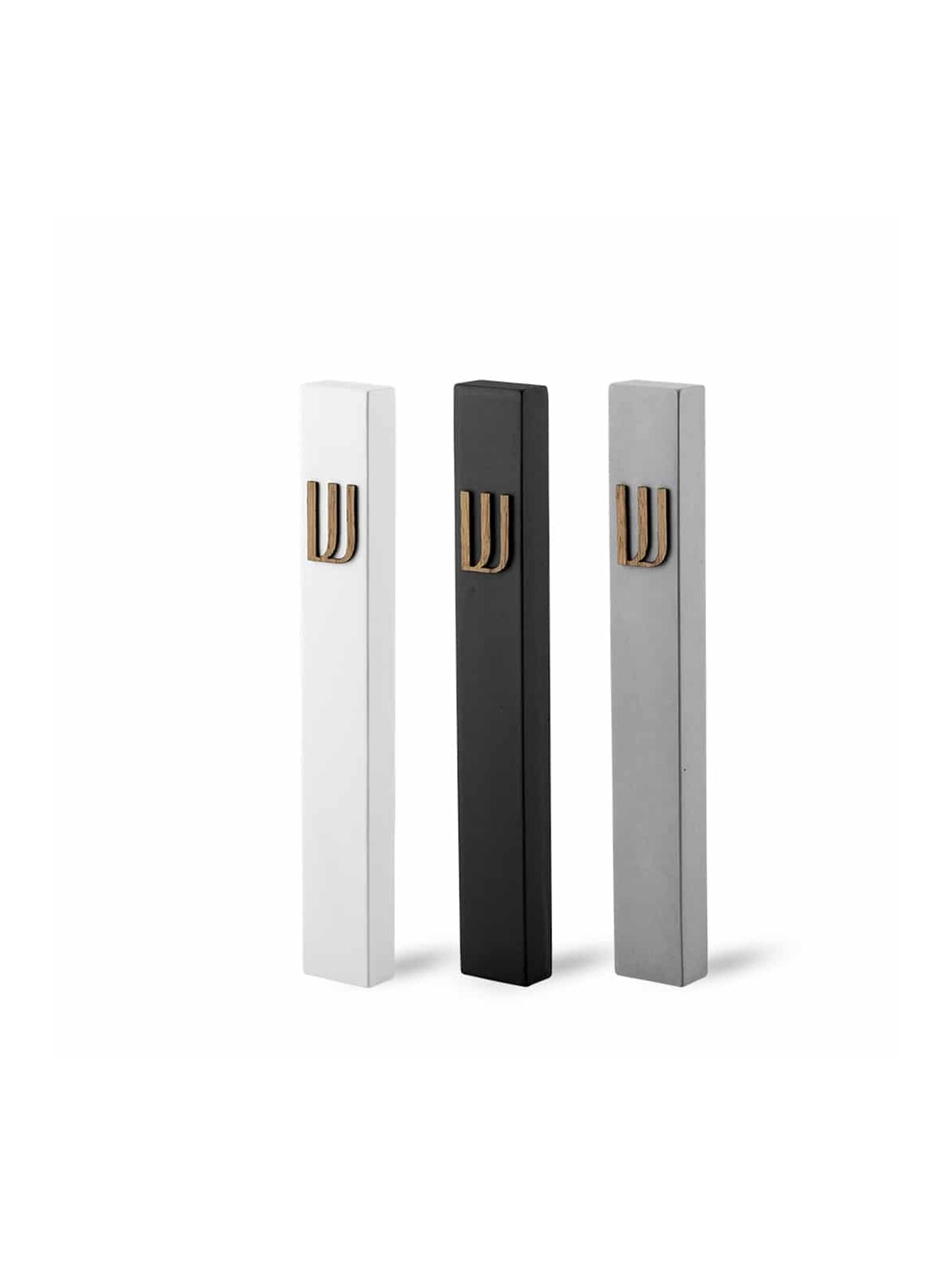 Étui Mezuzah en béton minimaliste moderne, grandes Mezuzahs, Jud israélien