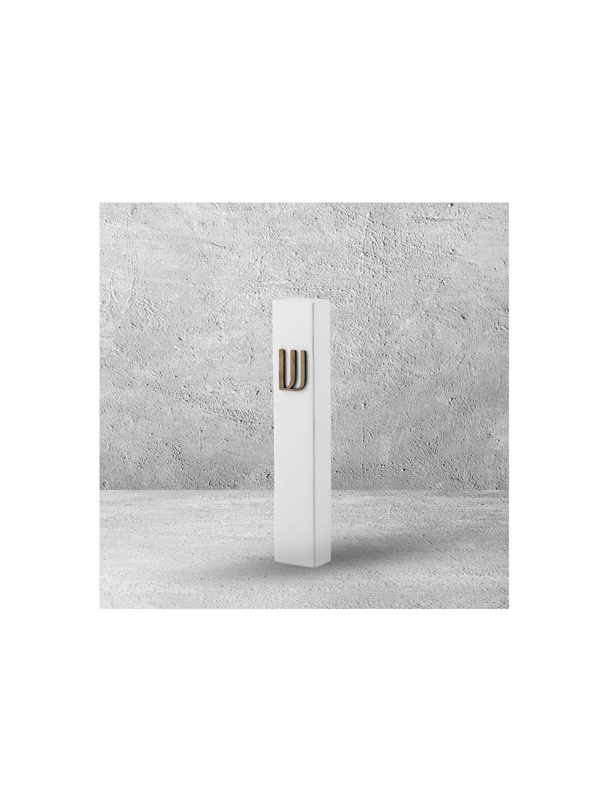 Modern Minimalist Concrete Mezuzah Case , Large Mezuzahs , Israeli Jud