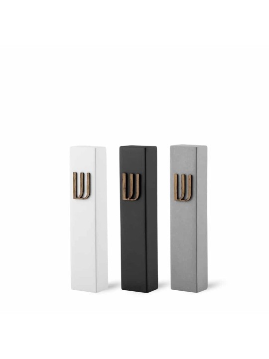 Étui Mezuzah en béton minimaliste moderne, grandes Mezuzahs, Jud israélien