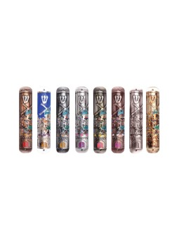 Moulin à vent Jérusalem Mezuzah , Extra Large Mezuzah , Judaica israélien