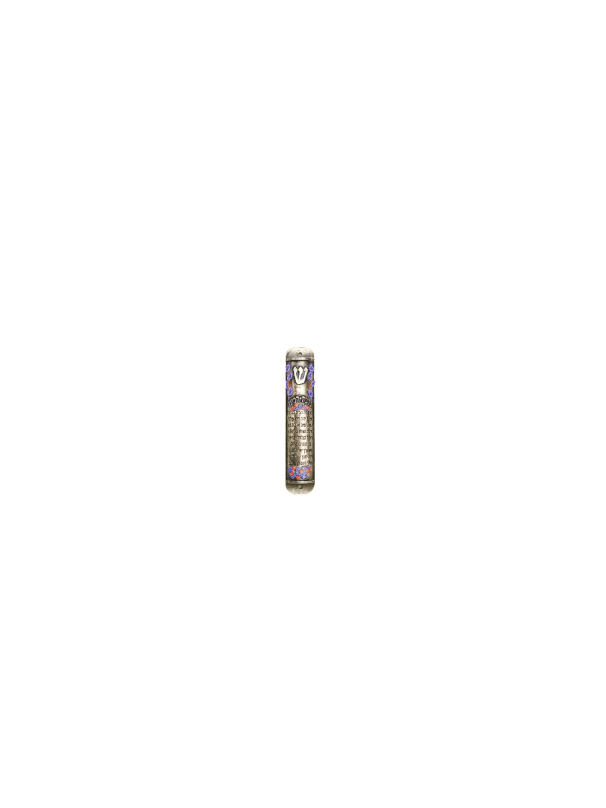 Jewish House Blessing Menorah Mezuzah Case , Grandes Mezuzahs , Israélienne