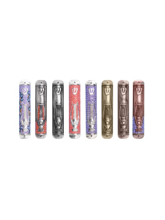 Harps Mezuzah Case , Large Mezuzahs , Israeli Judaica