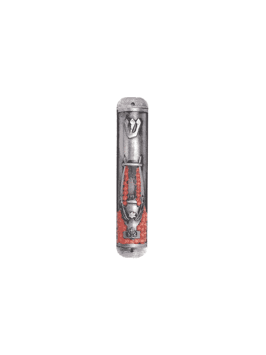 Harps Mezuzah Case , Large Mezuzahs , Israeli Judaica