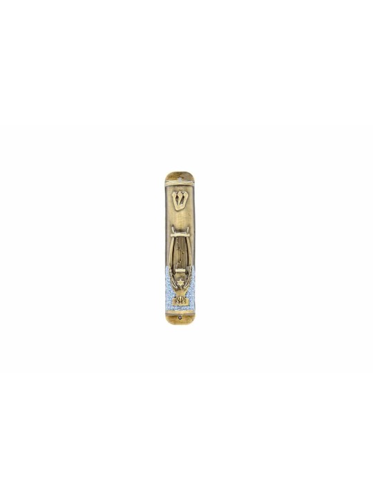 Harps Mezuzah Case , Large Mezuzahs , Israeli Judaica