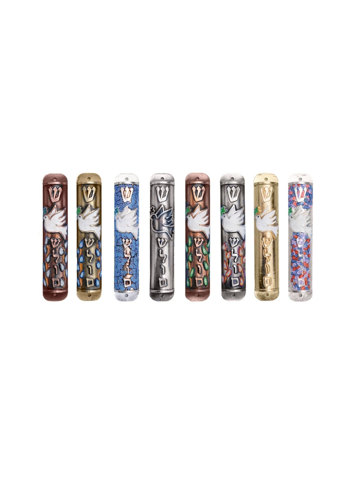 Peace Dove Superbe étui Mezuzah , Grandes Mezuzahs , Judaica Israélien