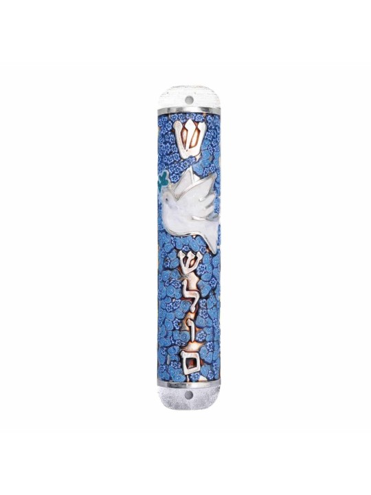 Peace Dove Superbe étui Mezuzah , Grandes Mezuzahs , Judaica Israélien