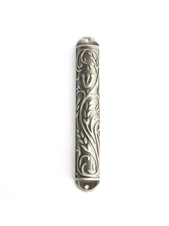 Petit étui Mezuzah en fer avec motif blé, étuis Avi Nadav Mezuzah,