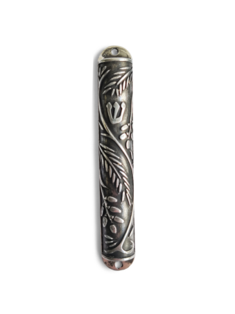 Étui Mezuzah en fer avec dates Design moderne, étuis Avi Nadav Mezuzah,