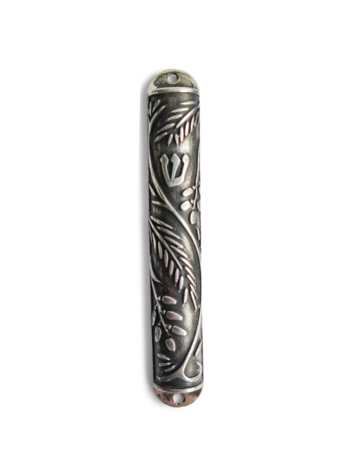 Iron Mezuzah Case with Dates Modern Design , Avi Nadav Mezuzah Cases ,