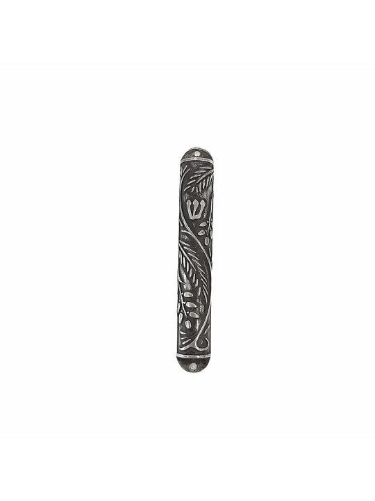 Étui Mezuzah en fer avec dates Design moderne, étuis Avi Nadav Mezuzah,