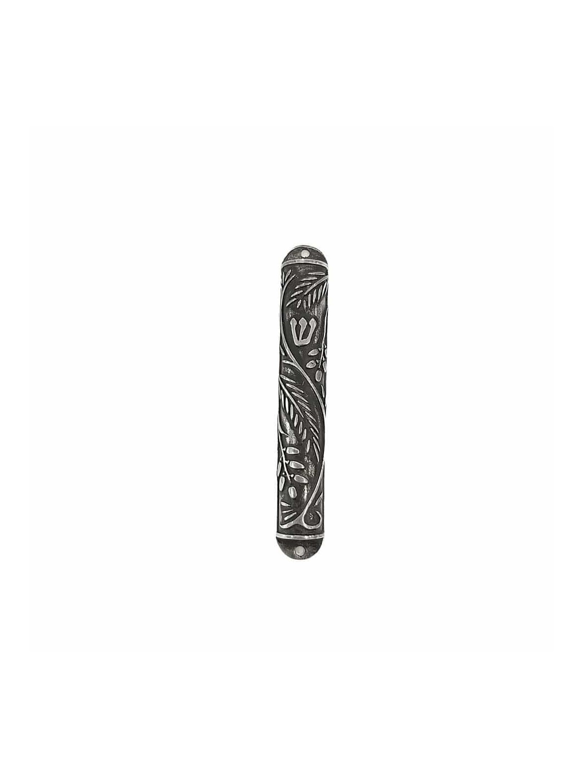 Étui Mezuzah en fer avec dates Design moderne, étuis Avi Nadav Mezuzah,