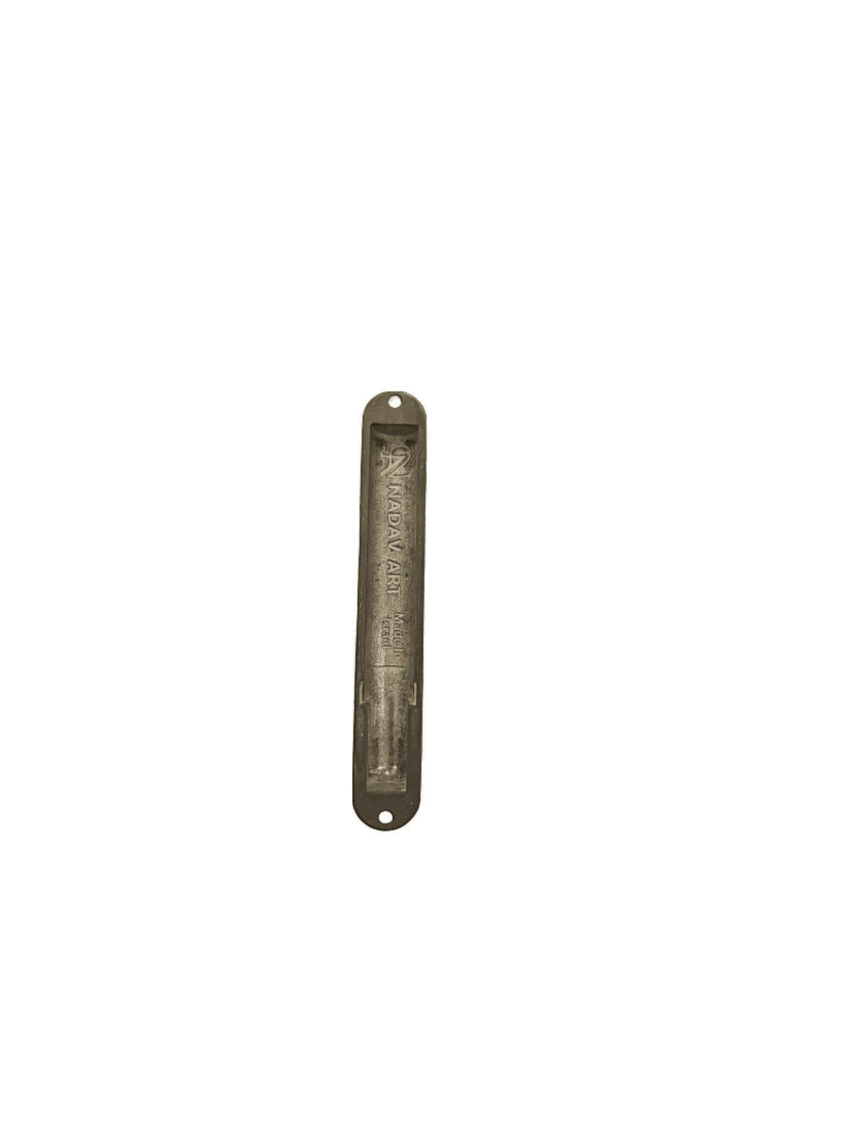 Petit étui Mezuzah en fer avec motif champs d'orge, Avi Nadav Mezuzah