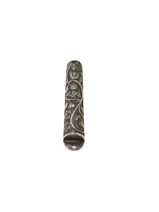 Small Iron Mezuzah Case with Fig Leaves Design , Avi Nadav Mezuzah Cas