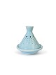 Light Blue Tajine-Shaped Candle Holder , Tu B'Av Gifts , Israeli Judai